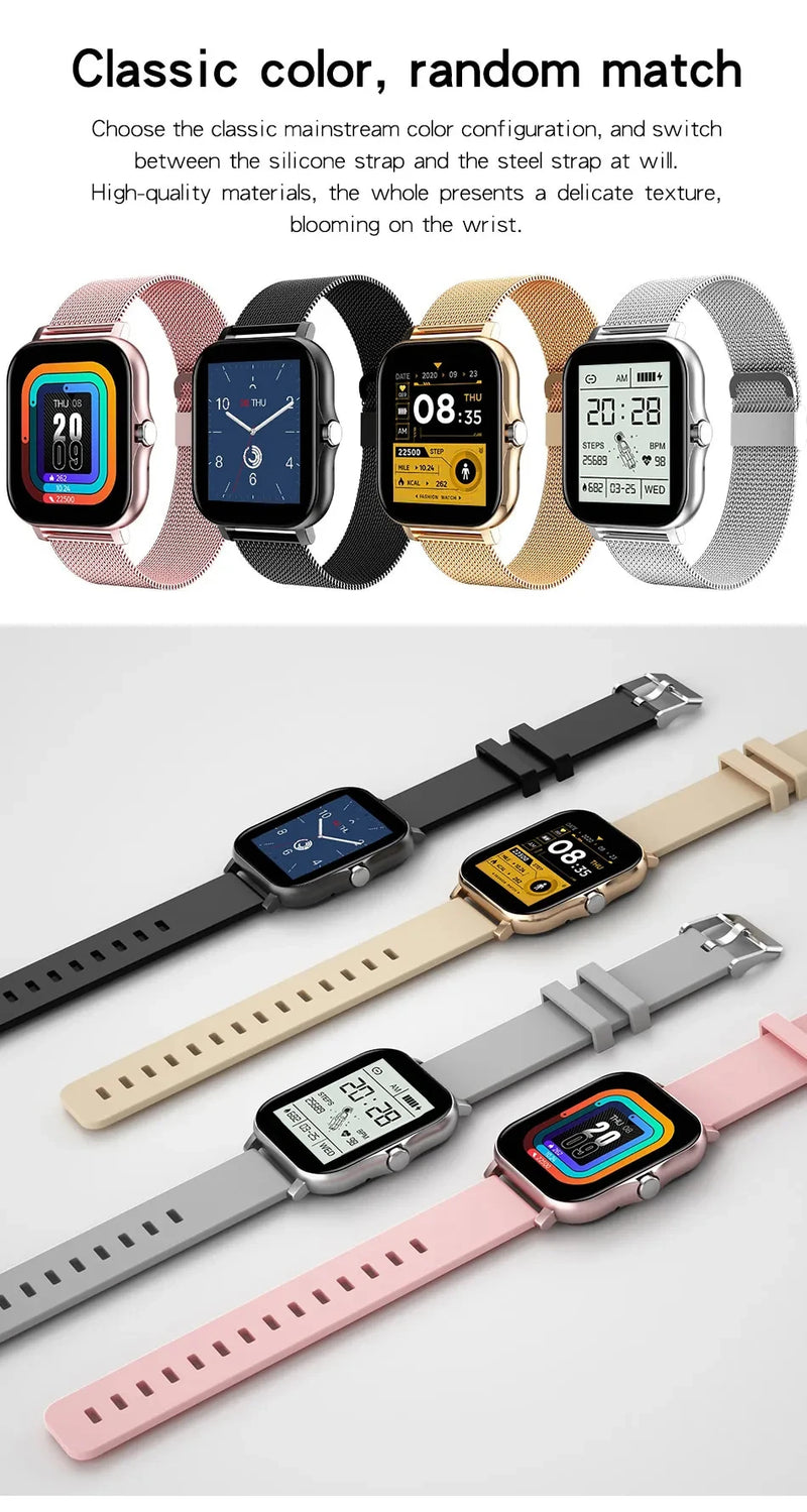 Relógio inteligente para homens e mulheres - xiaomi tela de toque completo bom para esporte fitness relógios 2024 novo